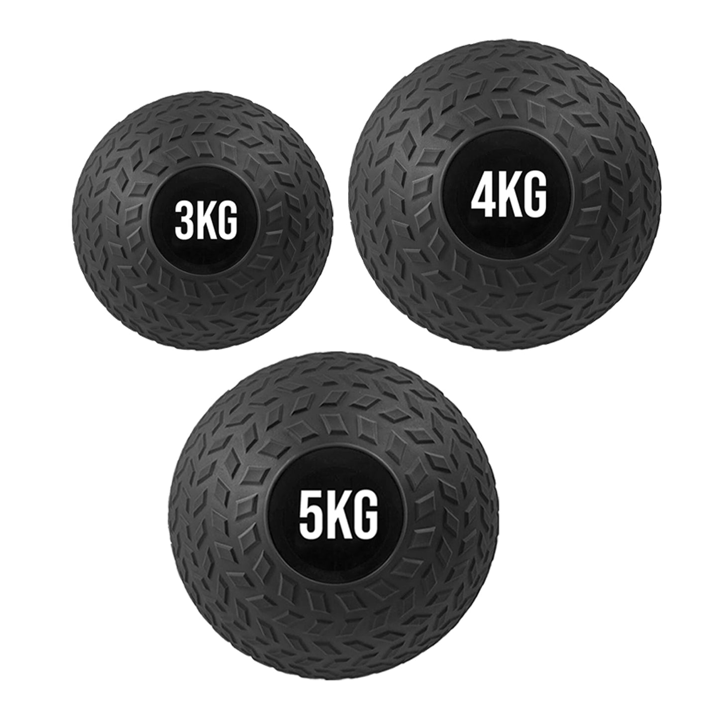 Heavy-Duty No-Bounce Slam Balls with Tread Grip | Impact-Resistant Rubber Weight Balls for Core, Strength & Power Training | Choose Single or Set – 3KG to 25KG Options Available