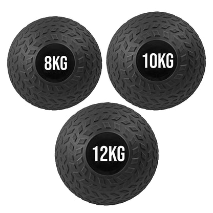 Heavy-Duty No-Bounce Slam Balls with Tread Grip | Impact-Resistant Rubber Weight Balls for Core, Strength & Power Training | Choose Single or Set – 3KG to 25KG Options Available
