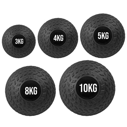 Heavy-Duty No-Bounce Slam Balls with Tread Grip | Impact-Resistant Rubber Weight Balls for Core, Strength & Power Training | Choose Single or Set – 3KG to 25KG Options Available