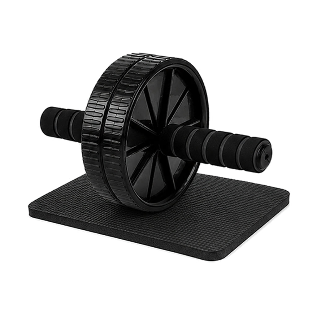 Level Up Core Workouts with Dual-Wheel Ab Roller Set – Includes Extra-Thick Knee Mat for Comfort & Stability, Perfect for Strength Training at Home or the Gym