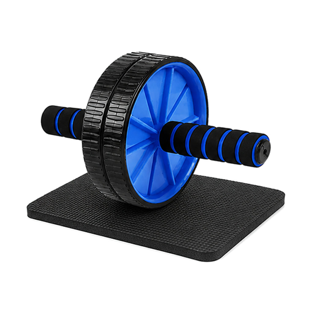 Level Up Core Workouts with Dual-Wheel Ab Roller Set – Includes Extra-Thick Knee Mat for Comfort & Stability, Perfect for Strength Training at Home or the Gym