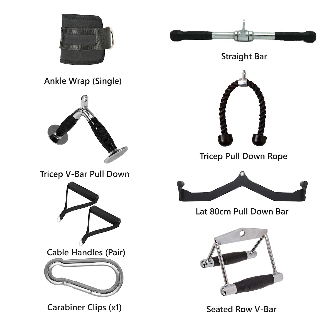 Upgrade Your Strength Game with Multi-Grip Cable Attachments – Precision Tools for Targeted Muscle Training & Full-Body Gym Workouts