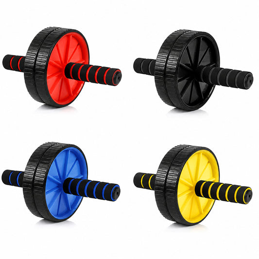 Level Up Core Workouts with Dual-Wheel Ab Roller Set – Includes Extra-Thick Knee Mat for Comfort & Stability, Perfect for Strength Training at Home or the Gym