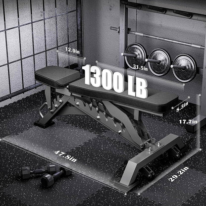 Elite Training Bench for Home & Gym Use – Heavy-Duty Commercial Design for Strength Workouts, Presses, and Full-Body Performance Support