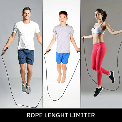 Boost Cardio Endurance with This Sleek Adjustable Skipping Rope – Built for Speed, Durability, and High-Intensity Workouts at Home or in the Gym
