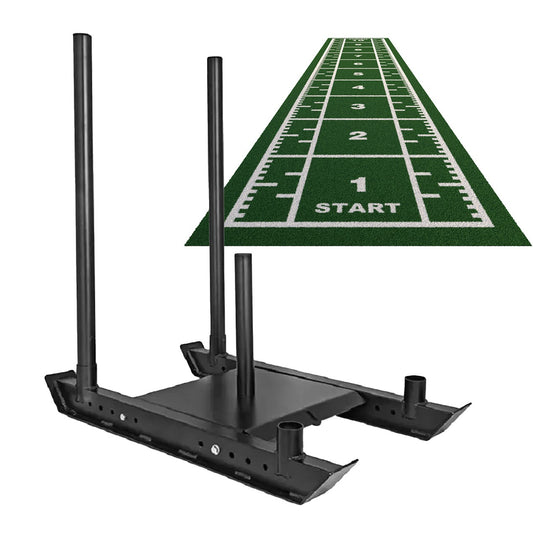 Elite Speed Training Kit – 10m Sprint Track with Heavy-Duty Power Sled for Acceleration, Agility & Resistance Drills | Built Tough for High-Performance Athletes