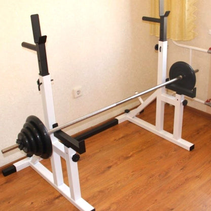 Transform Your Home Gym with This 2-in-1 Power Rack – Adjustable Squat Stand & Bench Press Station Built for Strength, Stability, and Custom Training Options