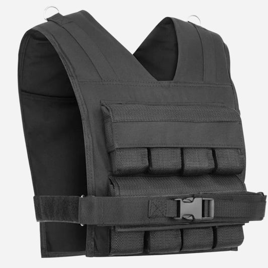 Boost Your Training with a 30kg Adjustable Weight Vest – Heavy-Duty Design for Men & Women with Removable Steel Weights, Reflective Panels & Snug Fit for All Workouts